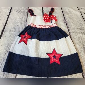Sophie Rose Patriotic red, white, & blue toddler dress, size 24 months